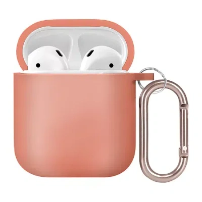 Impulse Airpods Case With Caribiner In Orange