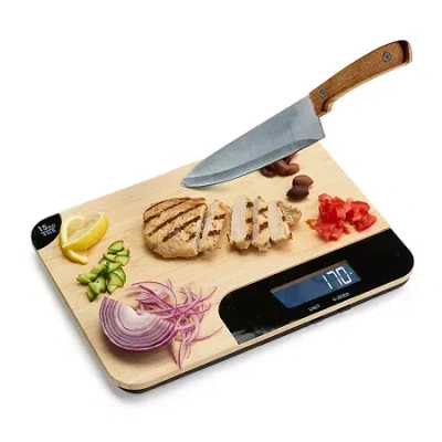 Sharper Image Bamboo Cutting Board Scale In Multi