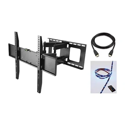 Gpx Tilt/swivel Articulating 70" Max Tv Wall Mount In Black