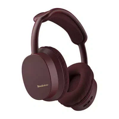 Brookstone Acoustic Comfort Wireless Headphones In Purple