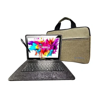 Linsay 10.1 Octa Core 128gb Android 15 Tablet Black Keyboard In Black