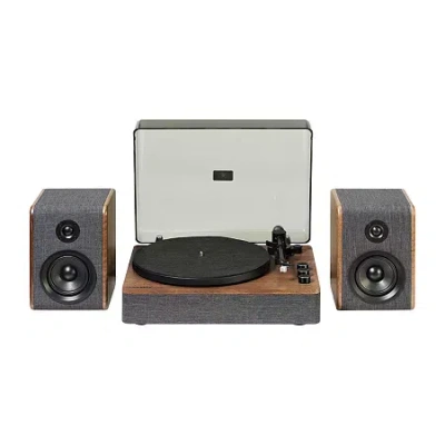Crosley Nocturne Record Player With Speakers Turntable In Brown