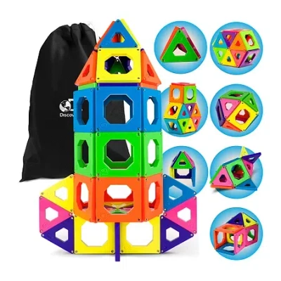 Discovery Magnetic Tiles Set In Multi