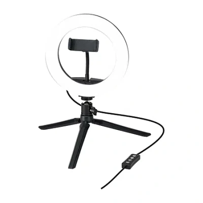 Gpx Tripod With Light Ring In Black