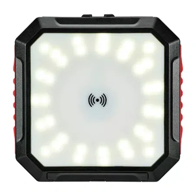 Weatherx Solar Power Bank & Light With Wireless Charger In Red