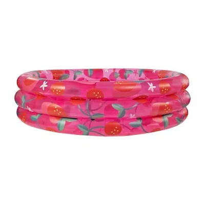 Pool Candy Poolcandy Inflatable Sunning Pool Strawberries & Cherries In Multi