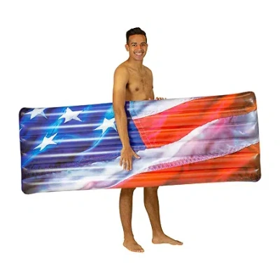 Pool Candy Poolcandy Stars & Stripes Pillow Raft - Extra Wide In Multi