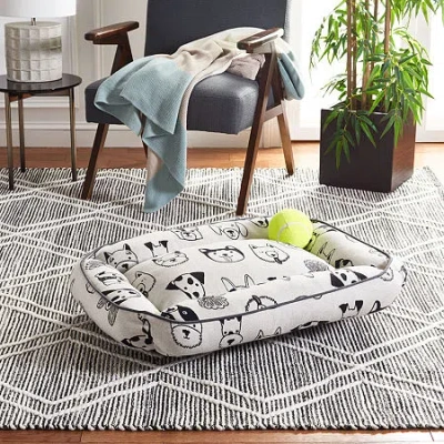 Safavieh Kaiser Pet Bed In Black
