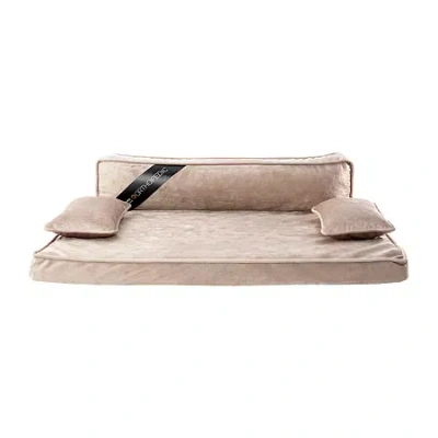 Precious Tails 35" Taupe Orthopedic Pet Bed In Brown