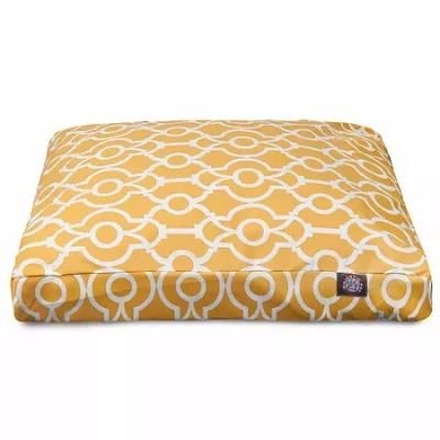 Majestic Pet Athens Rectangle Pet Bed In Yellow