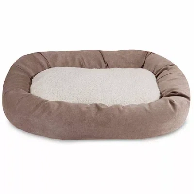 Majestic Pet Villa Collection Sherpa Bagel Pet Bed In Brown