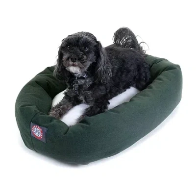 Majestic Pet Sherpa Bagel Pet Bed In Green