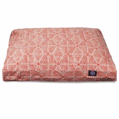 Majestic Pet Charlie Rectangle Pet Bed In Orange