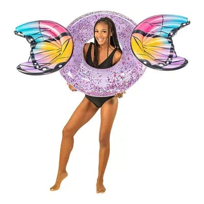 Pool Candy Poolcandy Glitter Butterfly 40in Pool Tube In Purple