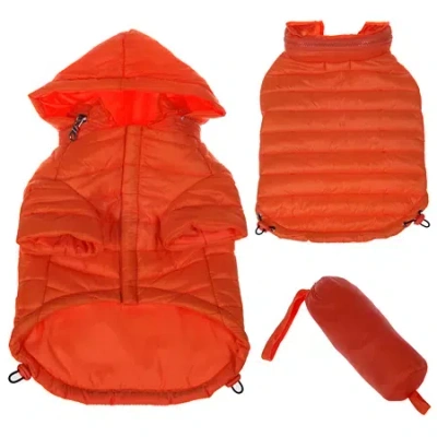 Pet Life The  Lightweight Adjustable 'sporty Avalanche' Pet Coat In Orange