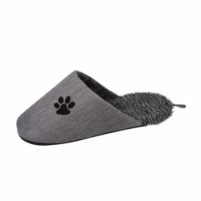 Pet Life The  Slip-on Fashionable Slipper Pet Bed - Large In Gray