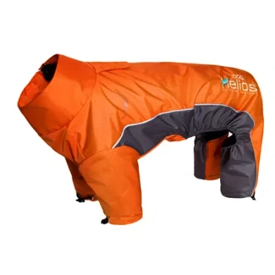 Pet Life The  Helios Blizzard Full-bodied Adjustable And 3m Reflective Dog Jacket In Orange