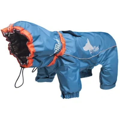 Pet Life The  Helios Weather-king Ultimate Windproof Full Bodied Pet Jacket In Blue