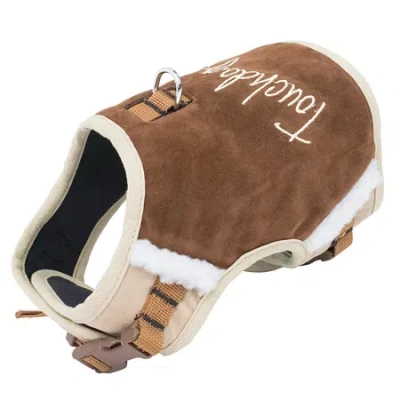 Pet Life Touchdog Tough Boutique Adjustable Fashio In Brown