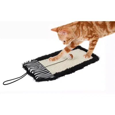 Pet Life Cat Scratcher In Black