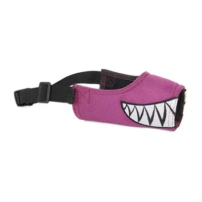 Pet Life Funimation Adjustable Designer Dog Muzzle In Purple