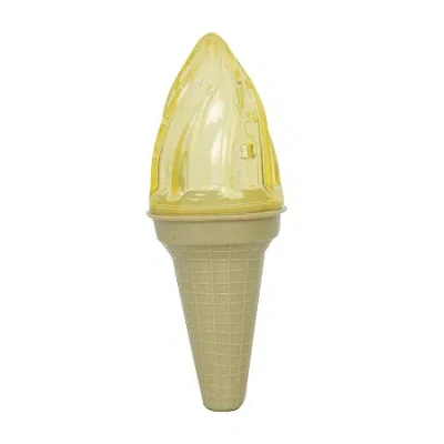 Pet Life Ice Cream Cone Cooling 'lick And Gnaw' Water Fillable And Freezable Rubberized Dog Chew And Teether  In Multi