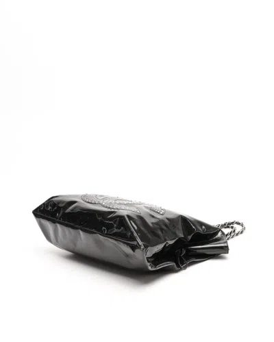 Pre-owned Chanel Bon Bon Embellished Strass Tote Bag In Black