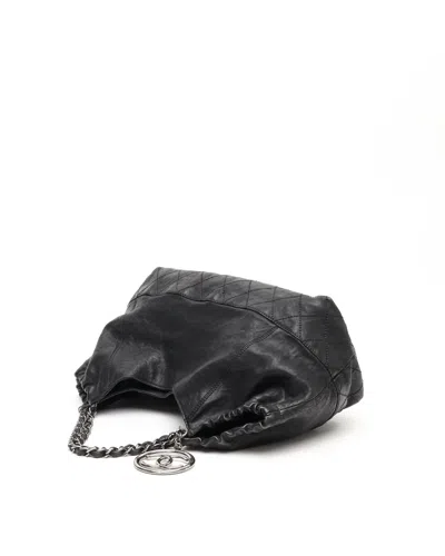Pre-owned Chanel Coco Cabas Hobo Bag In Black