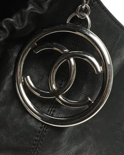 Pre-owned Chanel Coco Cabas Hobo Bag In Black