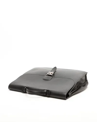 Pre-owned Hermes Hermès Swift Sac À Dépêches 38 Business Bag In Black