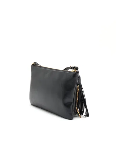 Saint Laurent Teen Monogram Crossbody Bag In Black