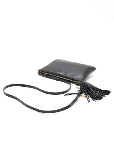 Saint Laurent Teen Monogram Crossbody Bag In Black