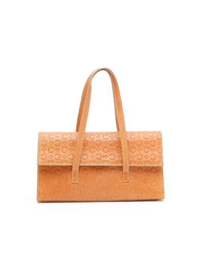 Celine Céline C Macadam Handbag In Brown