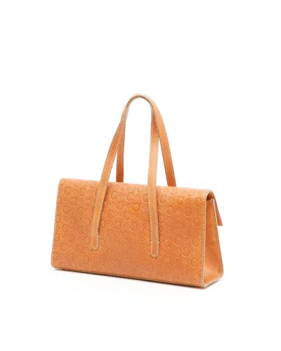 Celine Céline C Macadam Handbag In Brown