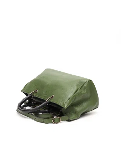 Gucci Medium Bamboo Shopper Bag In Green