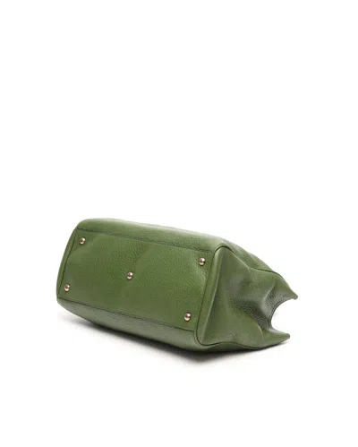 Gucci Medium Bamboo Shopper Bag In Green