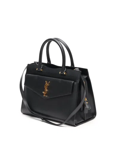 Saint Laurent Medium Uptown Bag In Black