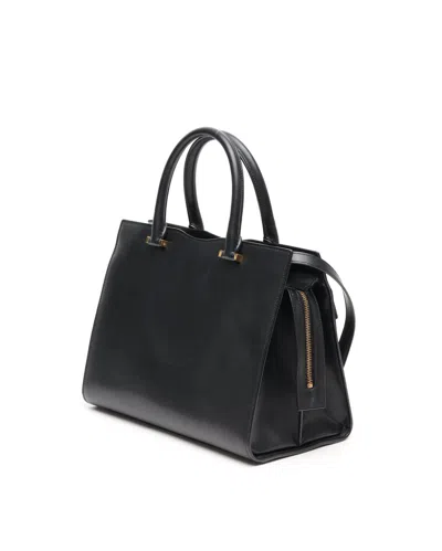 Saint Laurent Medium Uptown Bag In Black