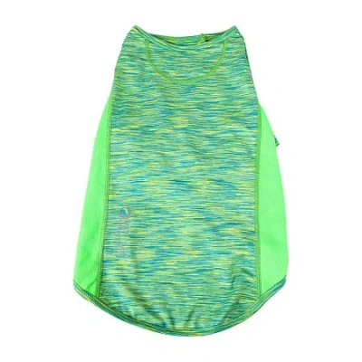Pet Life Active 'warf Speed' Heathered Ultra-stretch Sporty Performance Dog T-shirt In Green