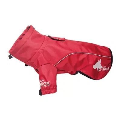 Dog Helios Extreme Softshell Performance Fleece Dog Coat In Red