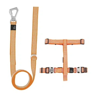 Pet Life Escapade' Outdoor Series 2-in-1 Convertible Leash Dog Harness In Orange