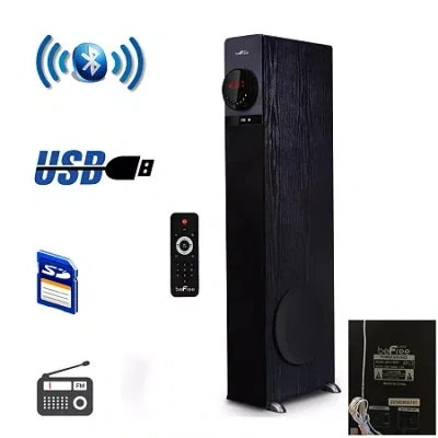 Befree Sound Bluetooth Powered Tower Speaker In Black