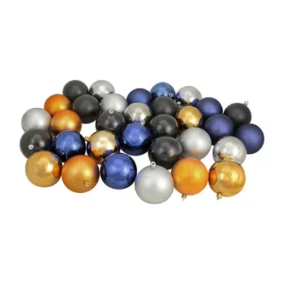 Northlight 2-finish Black Ball 32-pc. Christmas Ornament In Multi