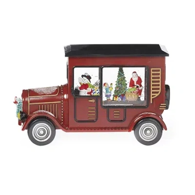Roman 6" Led Truck With Santa Lighted Christmas Tabletop Decor In Multi