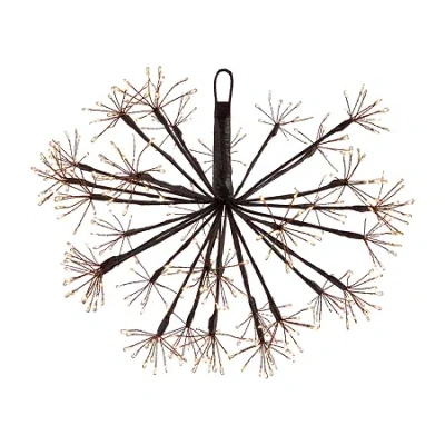 Northlight 12" Pre-lit Led Brown Ball Decoration Warm White String Lights In Brown