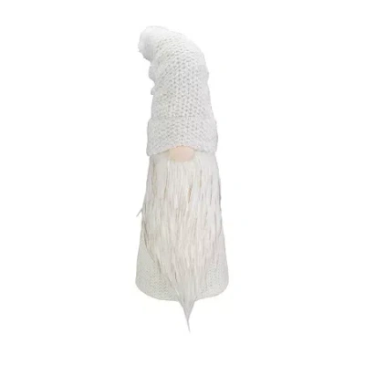 Northlight 20in Led Lighted White Knit Christmas Christmas Gnome In White
