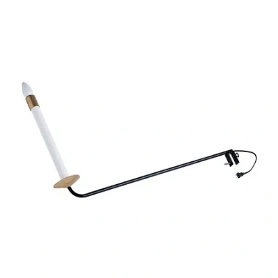 Northlight Set Of 2 White And Gold Christmas Candle Lamps 25" In White