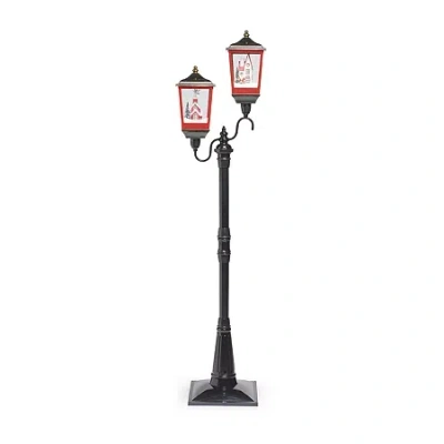 Roman 78in Musical Led Double Lamp Plays Music Christmas Tabletop Decor In White