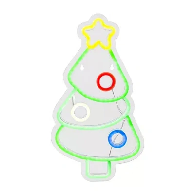 Northlight 15in Led Christmas Tree Christmas Window Decor In Multi