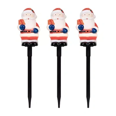 Northlight 16in Prelit Pathway Markers Christmas Yard Art In Multi